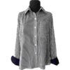 Blusa azul marino con rayas