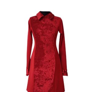 Vestido Amaranto rojo Sulma Arizala
