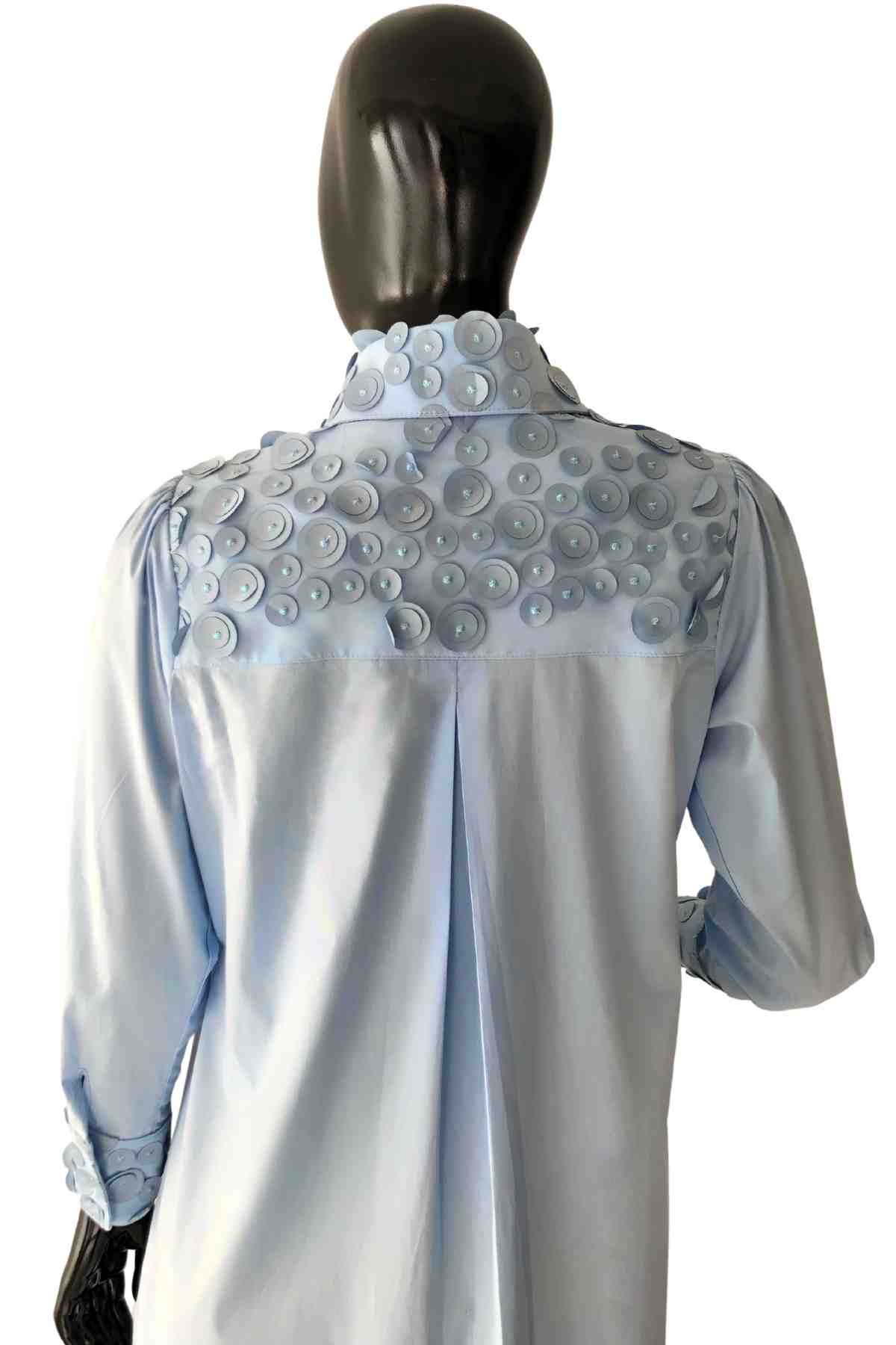 Vestido camisero azul bebé Sulma Arizala-4