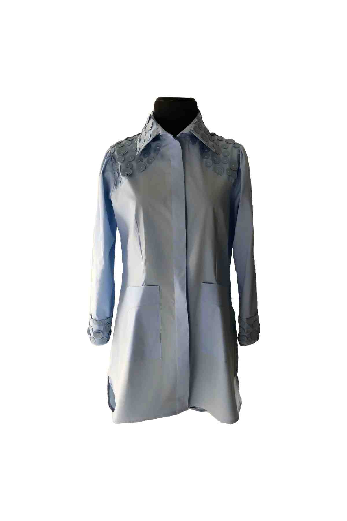 Vestido camisero azul bebé Sulma Arizala Vestido camisero azul bebé Sulma Arizala