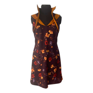 Vestido Berenjena Flores