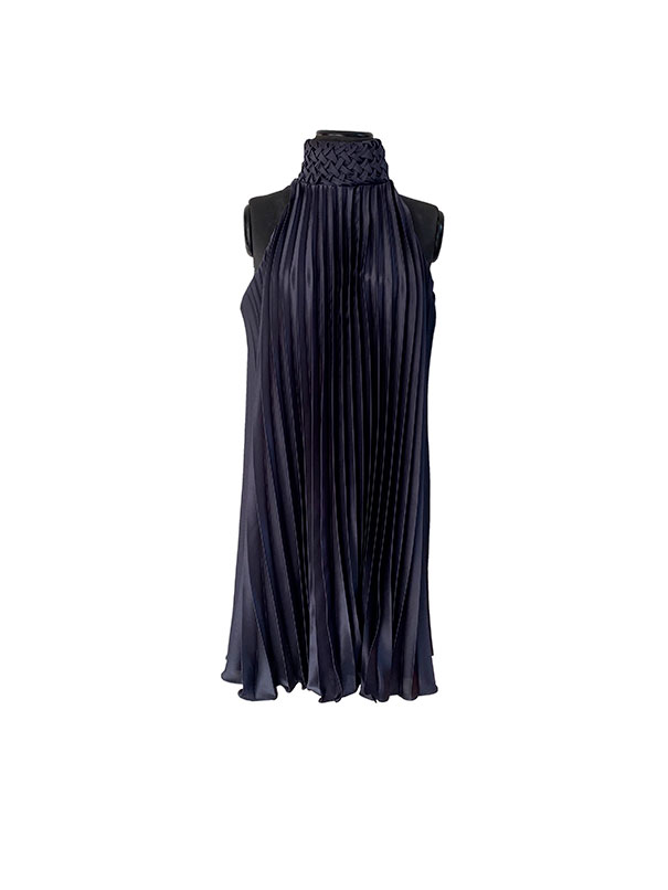vestido rapunzel plizado