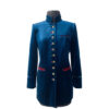 Chaqueta Terciopelo Azul Sulma Arizala Colección 2023