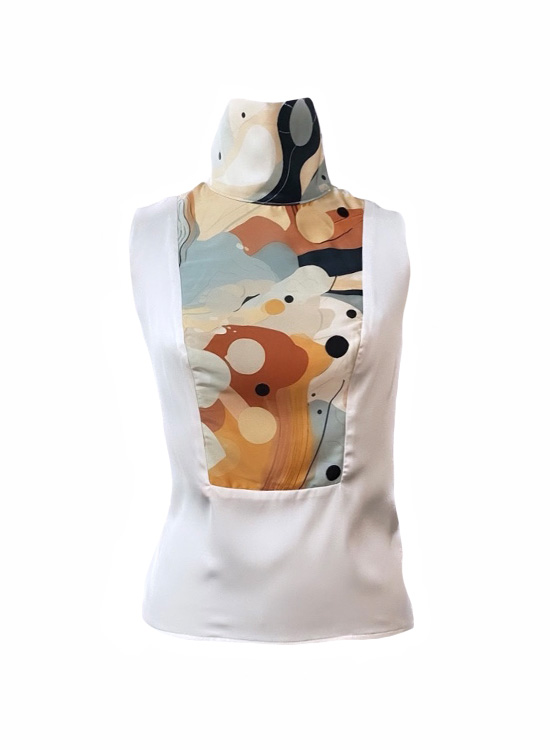 Blusa tierra Colección Warriors of the land Diseño Inteligencia Artificial