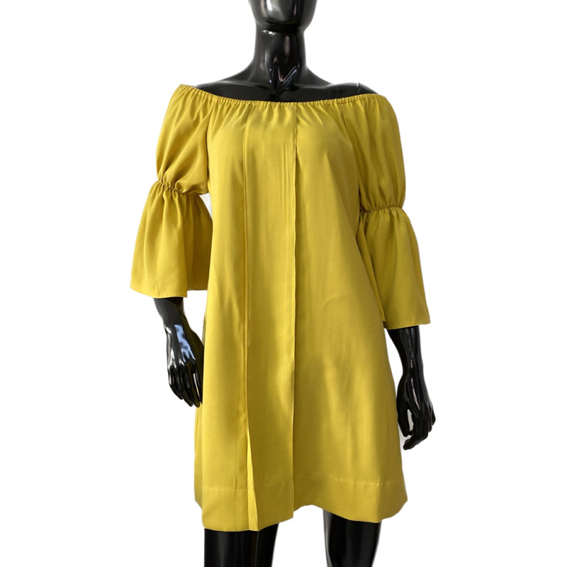 Vestido Corto Yellow Espalda